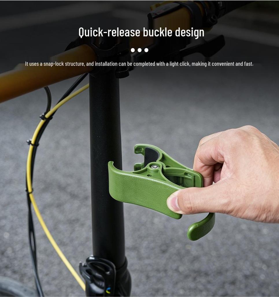 Folding Bike Cup Holder for Water, Coffee, and Tea - Fits Brompton, Dahon P8/P10