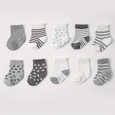 10Pairs/set Infant Baby Socks Baby Cotton Sock for Girls Stripe Cute Newborn Boy Toddler Socks Infant Sock Accessories