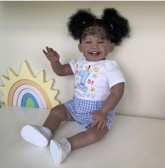 60cm Cloth Body Reborn Doll - Mila 60cm