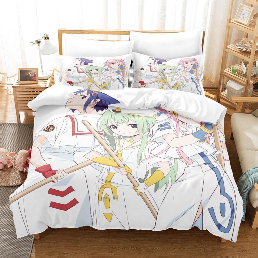 Anime Aria the Animation Bedding Set Duvet Cover Comforter Bed Set Quilt Cover Pillowcase King Queen Twin Size Boys Girls Adult
