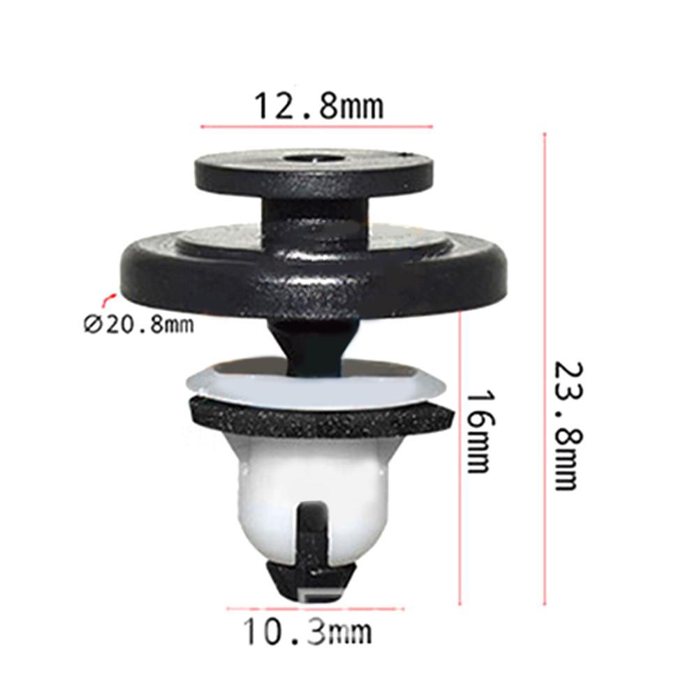 10pcs Tailgate Spoiler Clips 91513-T6A-003 For Honda Civic For CR-V HR-V Reliable Hold Tailgate Spoiler Clip Mouldings Trim