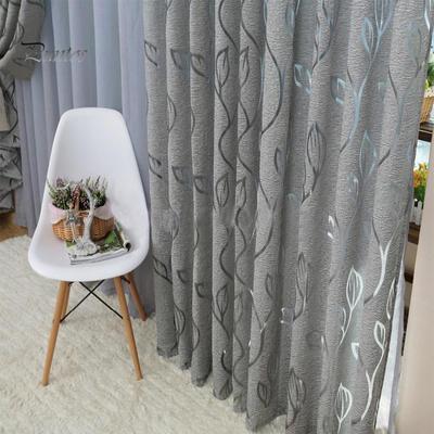 For Bedroom Living Room 100x270cm Bubble Leaf Pattern Window Sheer Curtain