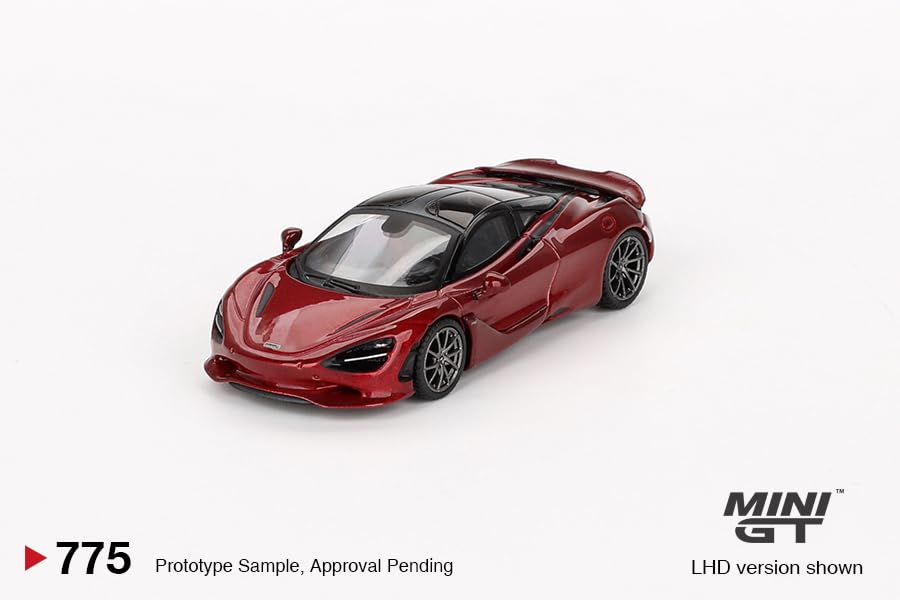 MINI GT X MiJo Exclusives Scale McLaren 750S Amaranth Red Finished Product 1/64 (Left-Hand Drive)