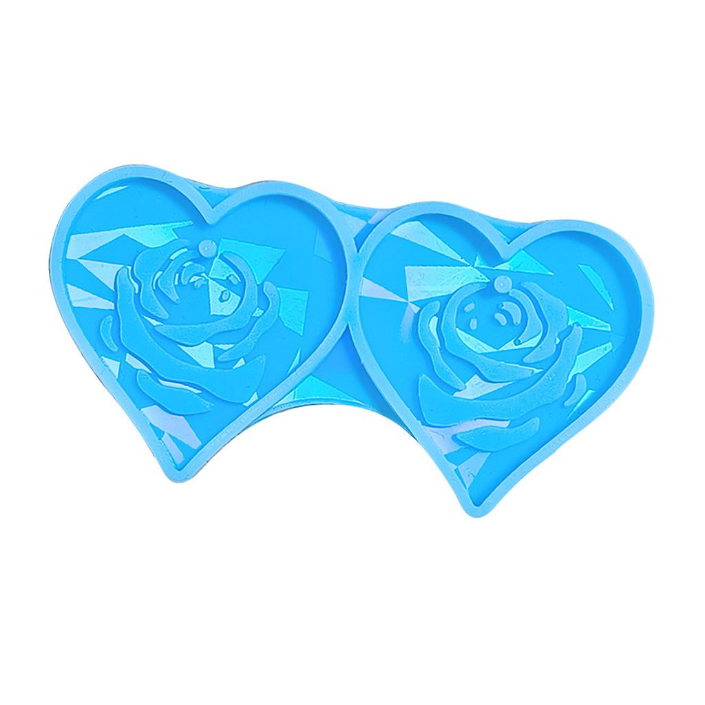 Earring Pendant Mould Holographical Silicone Mold Heart Shaped Earrings Mould for DIY Enthusiasts Crafts Mould