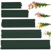 50pcs 15-40cm Artificial Green Flower Stem Sticks With Wire Stem DIY Floral Material Handmade For Wedding Home Decoration