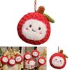 Lychee Fruit Plush Keychain With Pp Cotton Filling For Kids And Bags