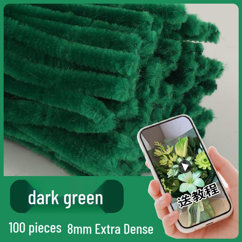 Colorful Chenille Sticks: Craft Pipe Cleaners for Kids' Velvet Flower Bouquets