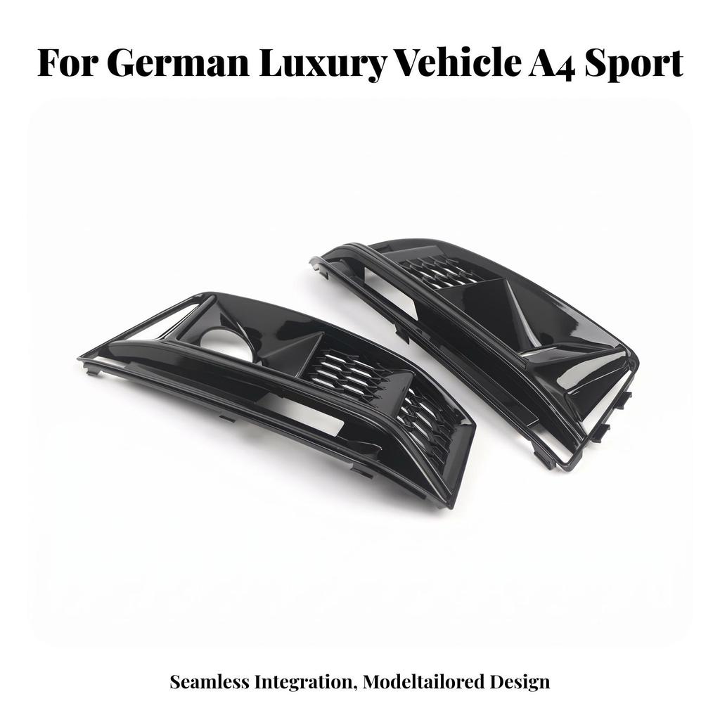 Black Mesh Grille Insert Circular Cutouts Front Lower Direct Replacement Auto