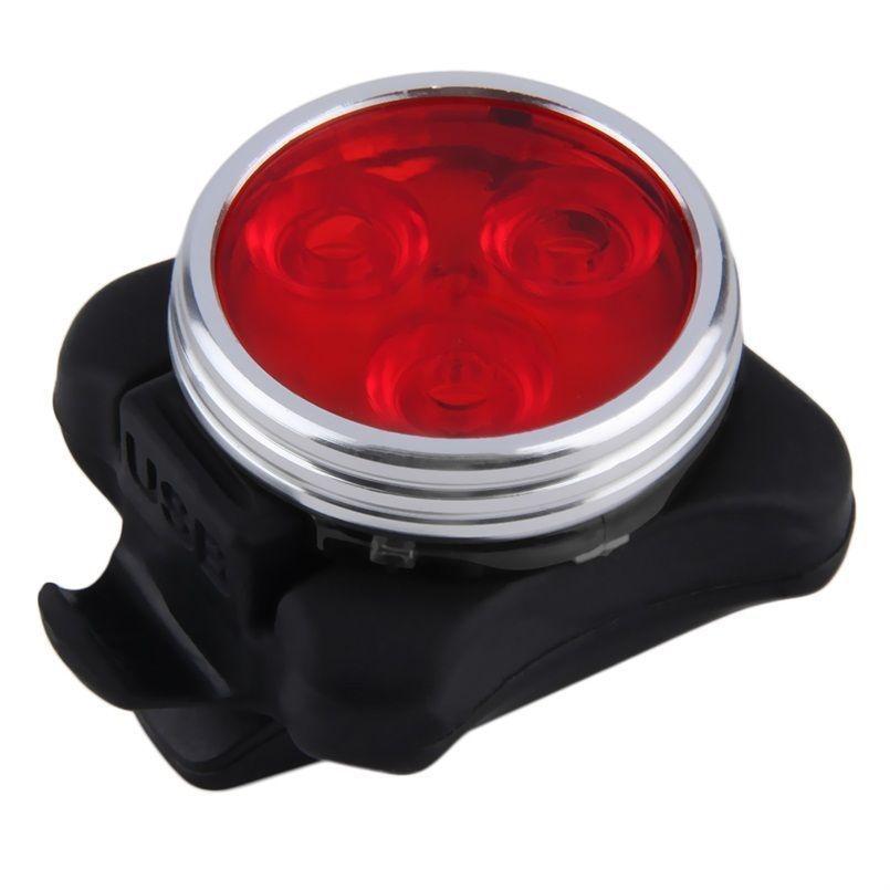 High Brightness USB Rechargeable LED Bicycle Taillight Rear Light Signal Lamp
