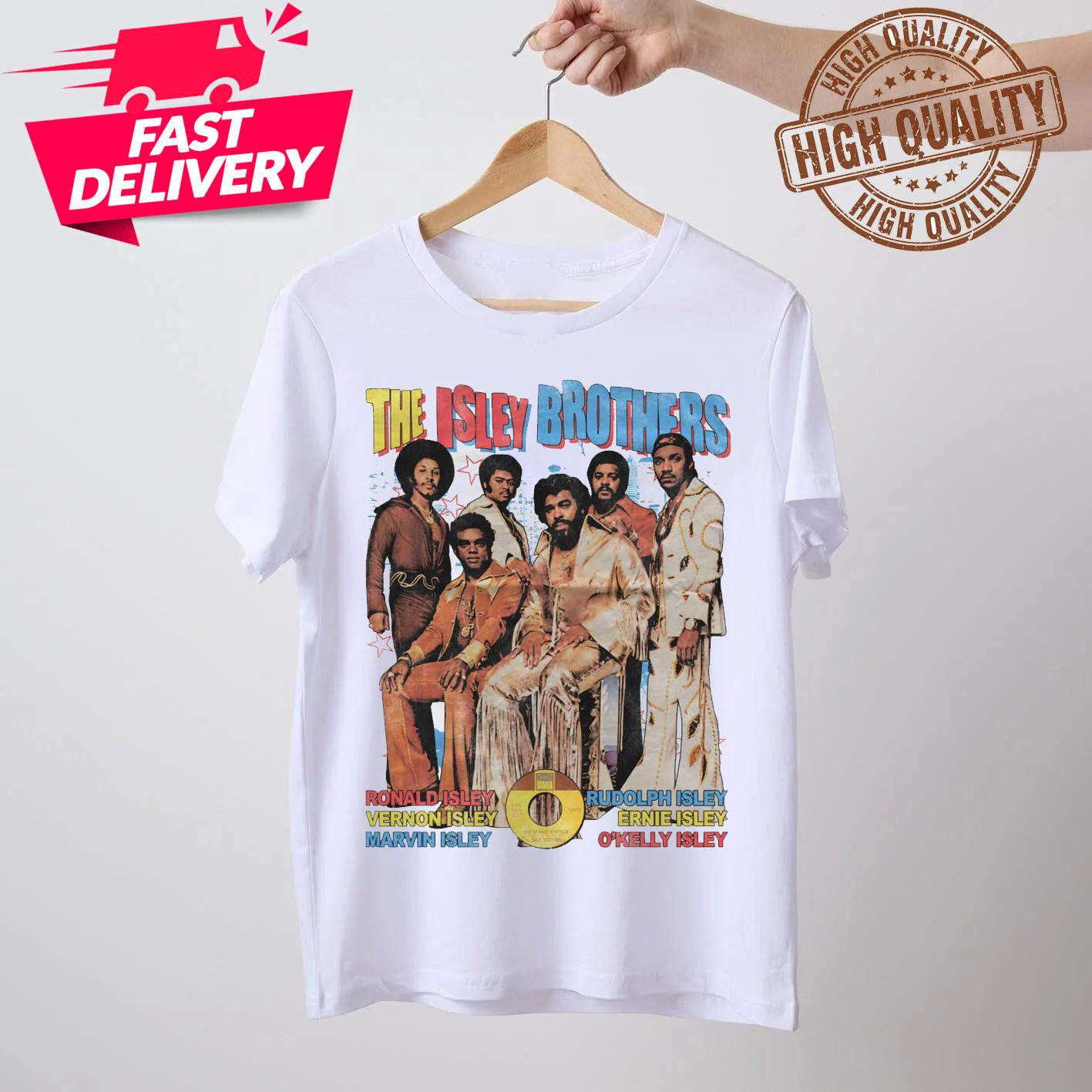 Collection Members The Isley Brothers Band Shirt White Unisex S-5XL 1V0250 XXL