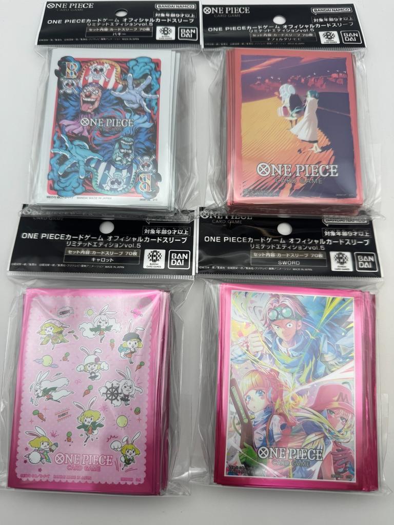 ONE PIECE Card Official Sleeve 5 Set Japanese
