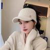 Winter Hats for Women 2026 New Fashion Winter Warm Earflaps Knitted Hat Baseball Caps Outdoor Sport Windproof Ponytail Hat Visor