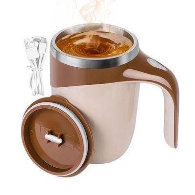 Automatischer Magnetischer Rührbecher Kaffee Elektrische Schnelle Rührgeschwindigkeit Magnetisches Leises Rühren Reisebecher Automatisches Mischen Edelstahlbecher