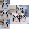 Fluffy Panda Keychain Plushie Cozy Pp Cotton Filling For Backpacks And Purses