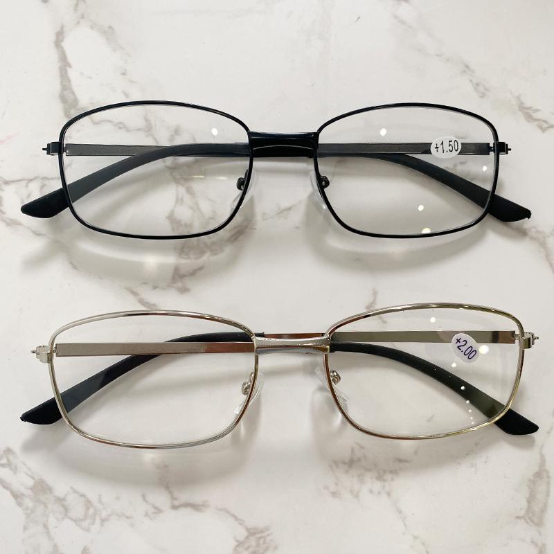 HH8005 Metal Frame Full-rim Designer Male Female Unisex Anti Blue Light Custom Logo Reading Glasses