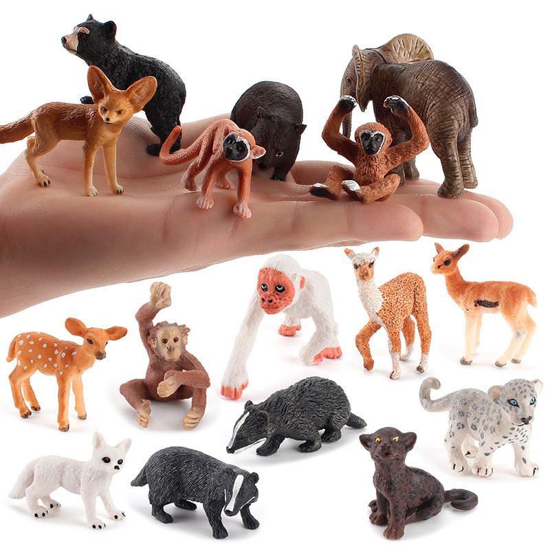 Badger Deer Realistic Animal Action Figures Pvc Toy For Childrens Learning Decor