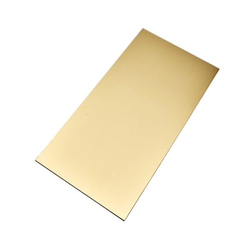 Taiho Brass Plate, 100mm Long x 200mm Wide x 0.2mm Thick | Metal Materials Brass Plate