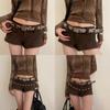 Animal Print Pu Leather Belt For Women With Metal Buckle Vintage Fashion Accessory