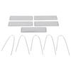 50Pcs Aluminum Plant Tags 82x25mm Plant Labels Iron Wire Nursery Labels Bonsai Sign Tag Outdoor Courtyard Garden Decoration