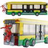 City Town Bus Station Classic Building Blocks 02078 Compatible 60154  Newsstand Model Bricks Toys No Box