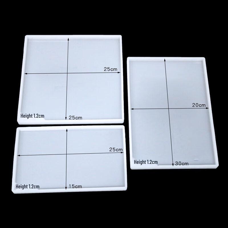 Matriță Tăviță Mare Dreptunghiulară din Silicon cu Rășină (Îngroșat)