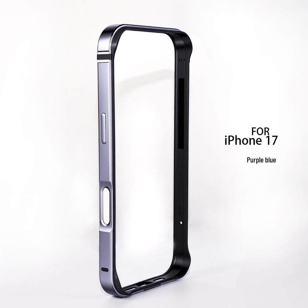 Coque de protection créative en métal avec cadre antichoc pour iPhone 17 - Meilleur vendeur