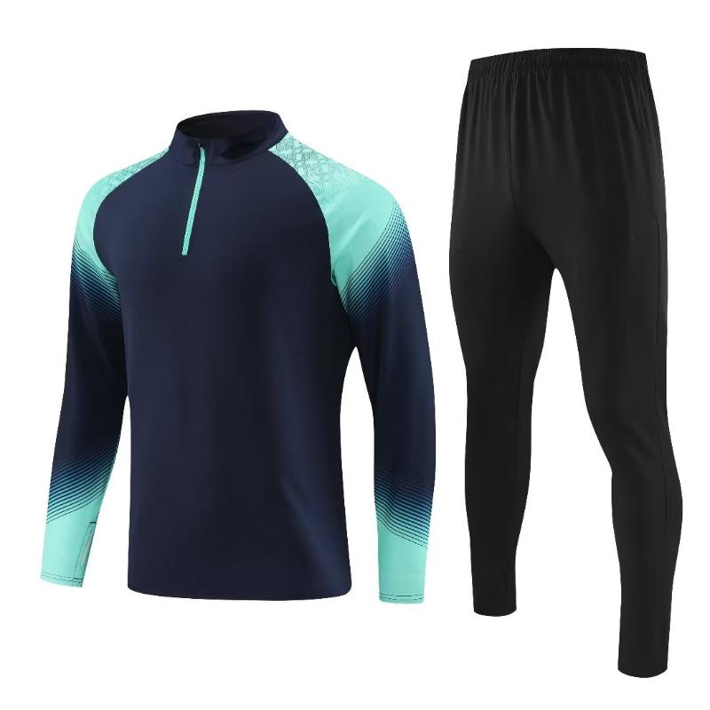 Men's Football Tracksuit 23-25 Training Soccer Survetement Kits Customized Name Number Logo Spring Winter Warm-up Sportwears