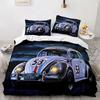 Sports Car Duvet Cover Sets Full Size,3 Piece Race Car Bedding Sets With Pillowcases For Teens Boys Polyester Quilt Cover