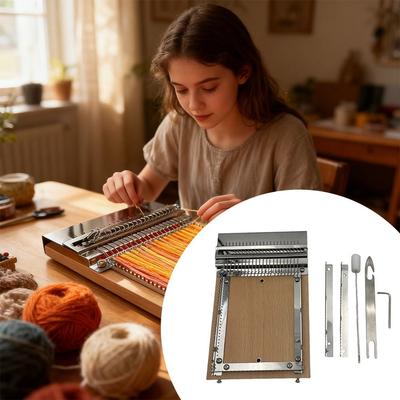 Nueva Máquina de Tejer Lightning DIY Máquina de Tejer Tapices Hechos a Mano Telar de Tejido Kit Herramientas de Tejer