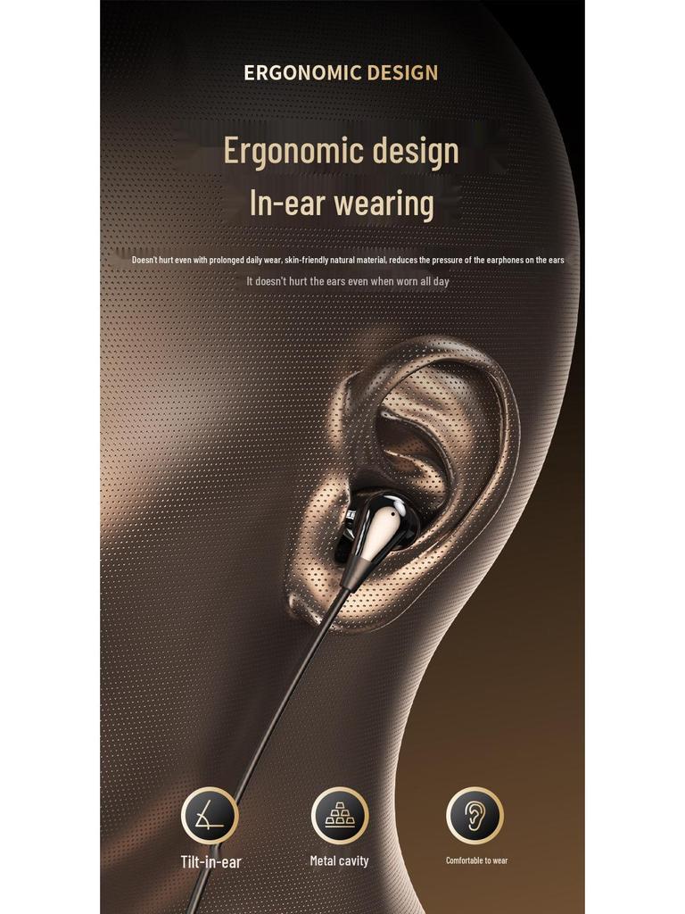 Wireless Neckband Bluetooth Headphones with Long Battery, Memory Card Slot, K-Song Ear Monitor, and HD Call Function.