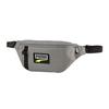Deck Waist Bag Zipper Closure Fabric Waist Bag Regular Unisex Couple Style Gray Unisex Waist Bag 076906-11
