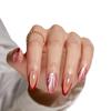 Cat Eye Wearable False Nails - Simple Whitening, Removable, High-End Nail Patches