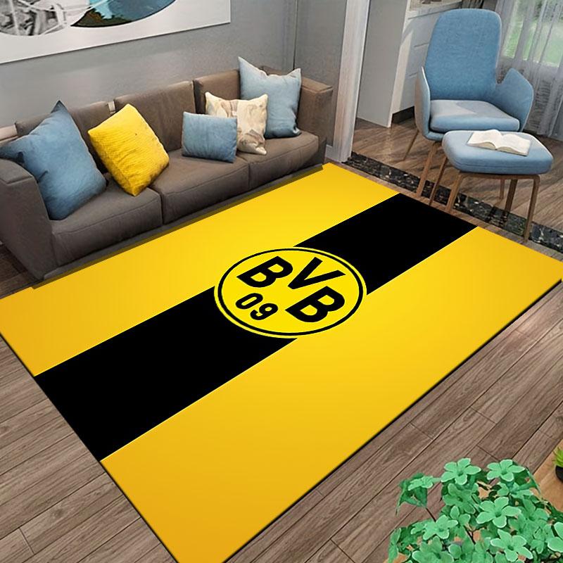 Yellow Black BVB Logo Carpet suitable as a non-slip mat for the living room or bedroom sofa