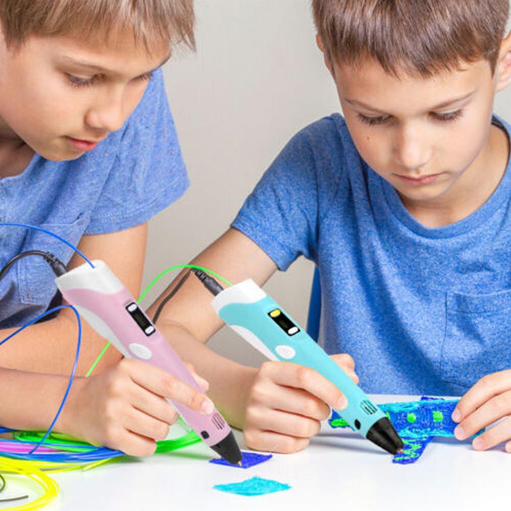5M PLA Filament X 20 Colors 3D Printing Pen Set Doodle Printer Drawing Gift For Kids - Blue