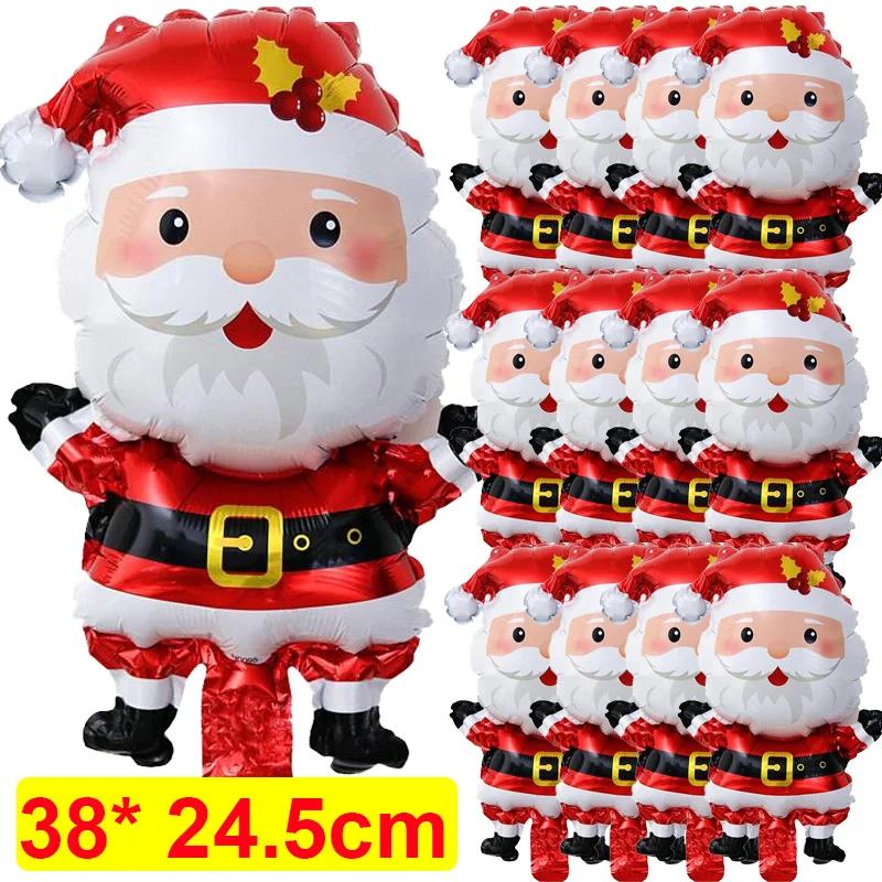 

Рождественский фольгированный воздушный шар пряничный человечек Санта-Клаус рождественская елка украшение для вечеринки воздушный шар детские игрушки подарок праздничный новогодний декор для вечеринки 50pcs