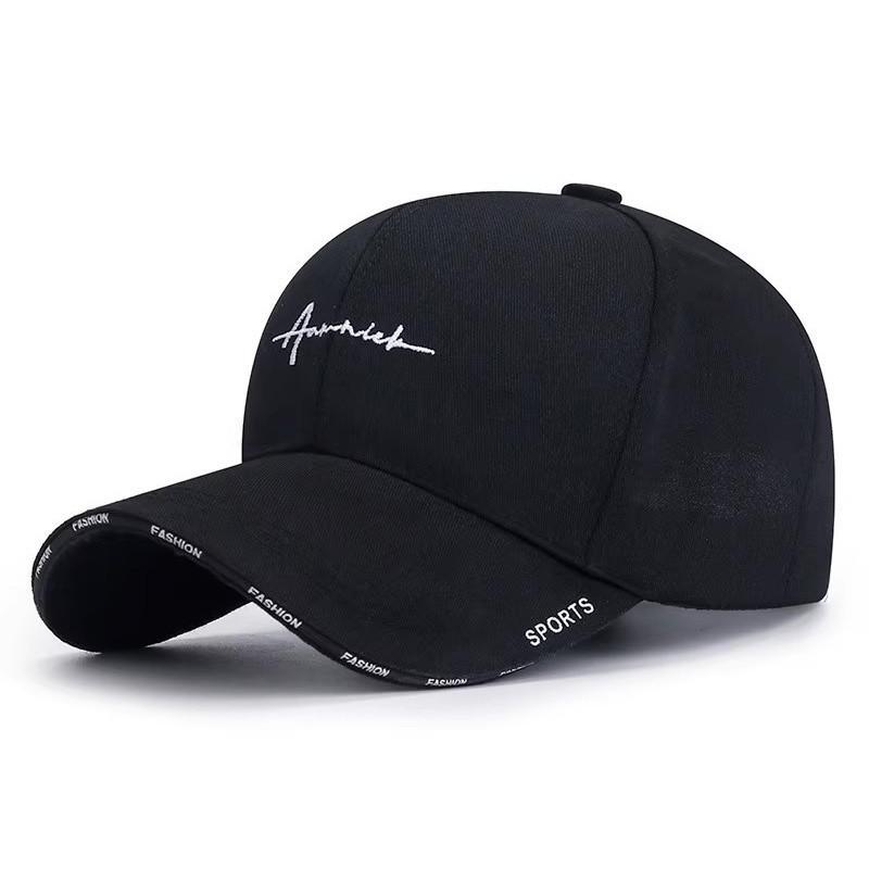 

Korean version of the new four seasons hat casual tide Internet celebrity baseball cap outdoor sun protection sports cap sun hat Adjustable чорний