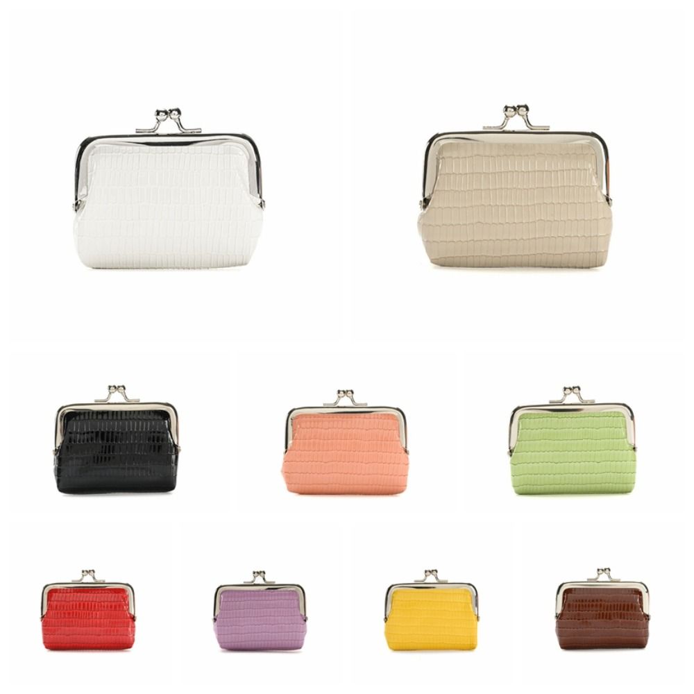 

Кошелек для монет с крокодиловым узором, мини-сумка с зажимом для хранения помады, модная сумка для хранения помады жёлтый