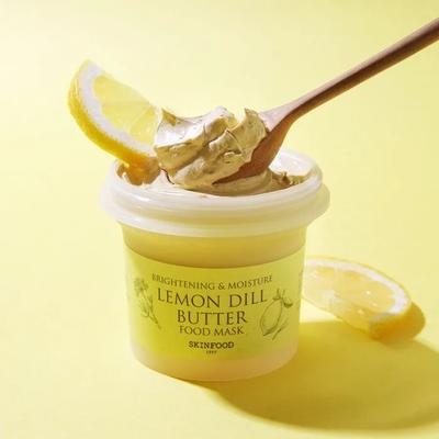 [Exklusiver Pinsel] Zitrone Dill Butter Lebensmittelmaske 120g