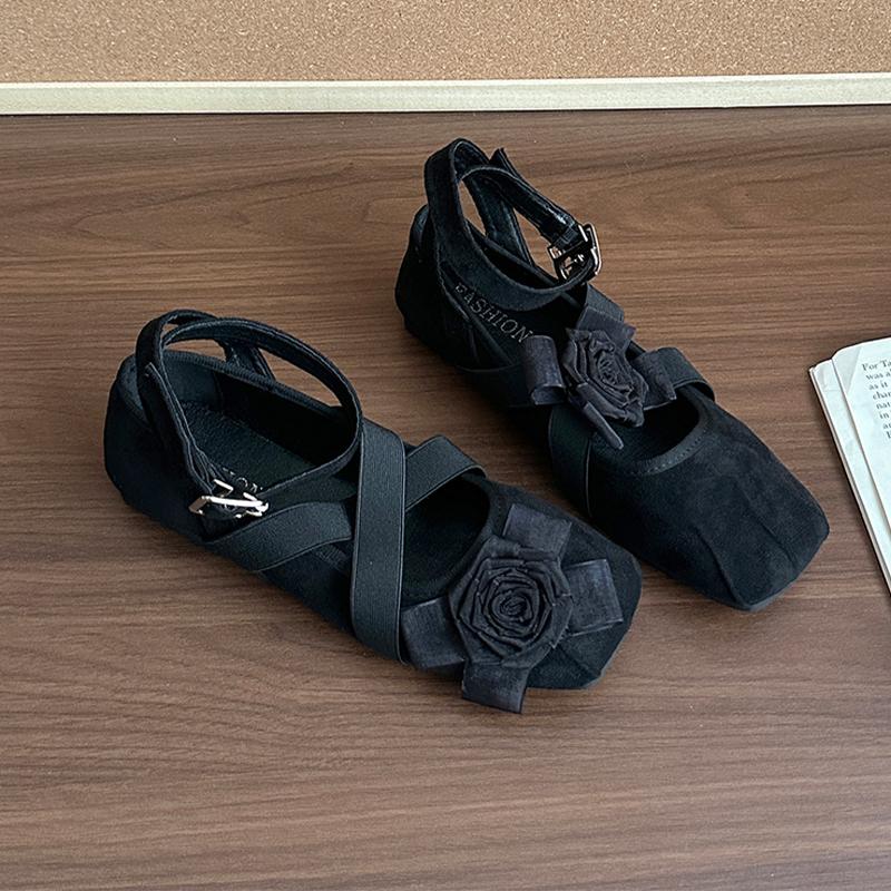 Ballerinas Damen Ballett Tanzschuhe Blume Designer Slipper Schuhe Herbst Damen Sandalen 2025 Kleid Bequem Lässig Zapatos Mujer