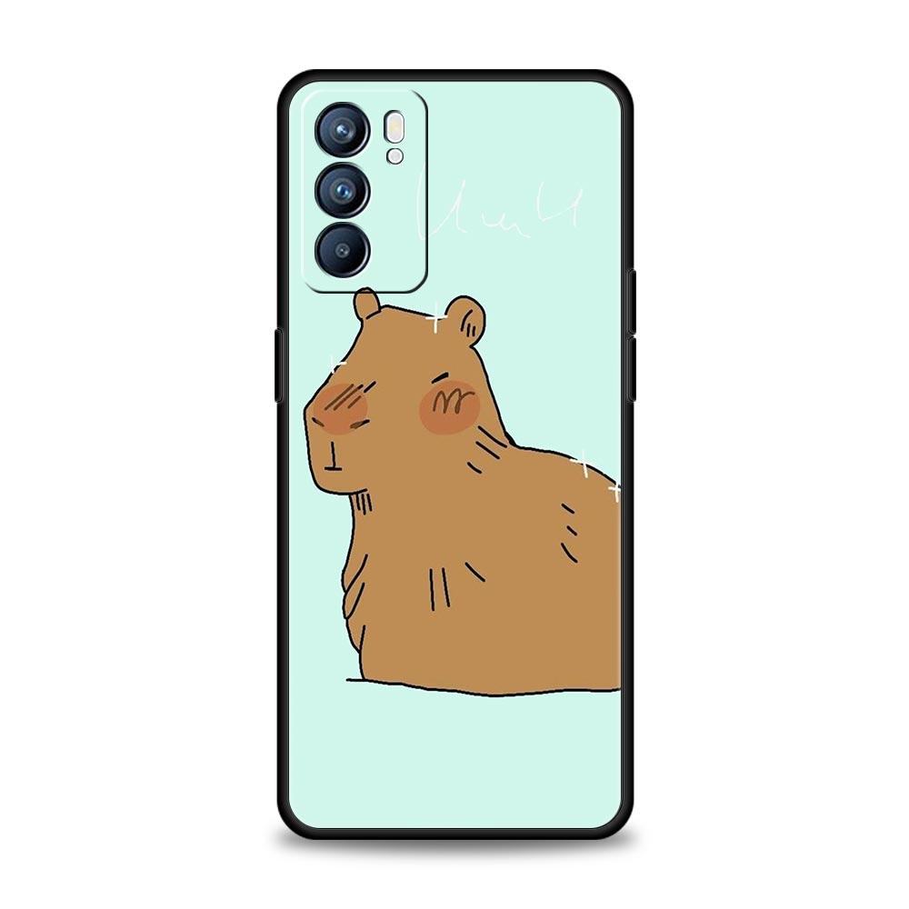 

Чехол для телефона Capybara с изображением мультфильма для Oppo Find X6 Pro X5 A54 A53 A52 A9 A15 A95 A17 A16 A76 A74 A57 A31 A3s Reno8 Reno6 Pro 5G Cover Oppo Reno7 5G