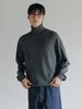 Deowedeoijeueosseom Merino Wool Turtleneck Sweater (Charcoal)