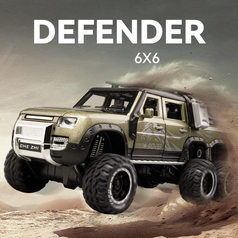 1:24 Defender 6X6 High Simulation Diecast Car Metal Alloy Model Car Children's toys collection gifts C334