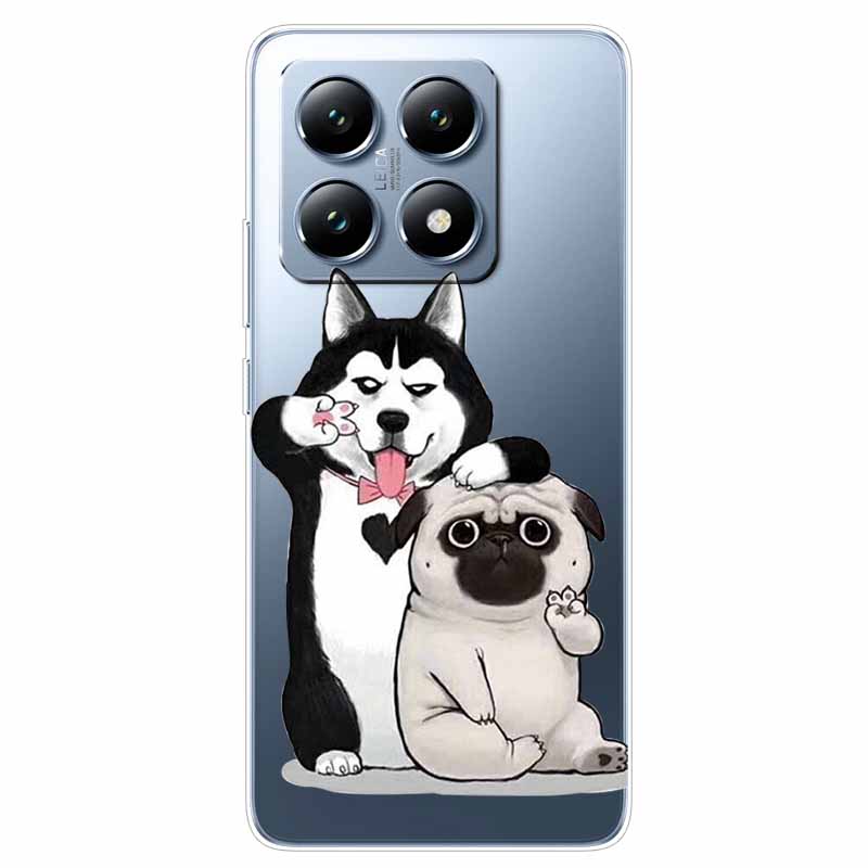 For Xiaomi 14T Case Transparent Cute Soft Silicone TPU Coque for Xiaomi 14t Pro Phone Cover Clear Capa Mi14T 14 t 14tPro Shells