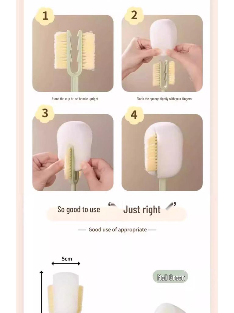 5-i-1 Hushålls Rengöringsborstset för Koppar och Flaskor med Nykomlingsrabatt och Fri Frakt