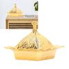 Quadrate Gold Serving Bowl Alloy Serving Dish Sugar Bowls Turkish Bowl  Party