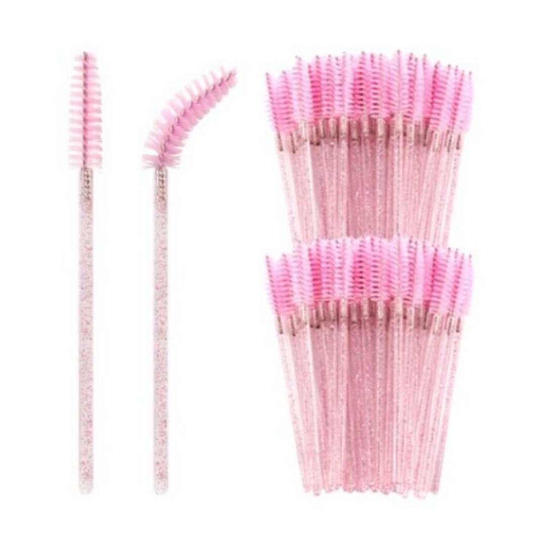 

Ramong Блискуча Туш Щіточки-гвинтики, 100 Штук, Рожевий, 1 Упаковка