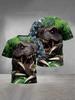 Children's Clothing Boys Girls 3D Printed Dinosaur T-Shirt Summer Short Sleeve Boy Clothes Casual Children Top Kids Clothing