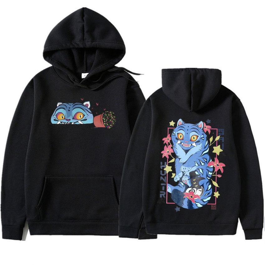 KPop Demon Hunters Derpy Tiger Hoodie Harajuku Fashion Pullovers Men's Women Clothing Oversized Aesthetic Sweatshirt