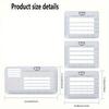 1 Set 6 Pcs of Paper Crafting Templates with Rulers - Perfect for Invitations, Greeting Cards, and Calligraphy Practice