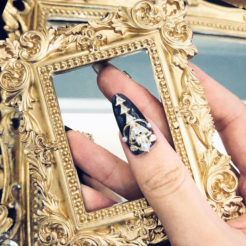 Cornice Fotografica Esclusiva in Resina Vuota in Rilievo per Donna, Supporto per Foto Unghie, Bacheca Espositore per Unghie